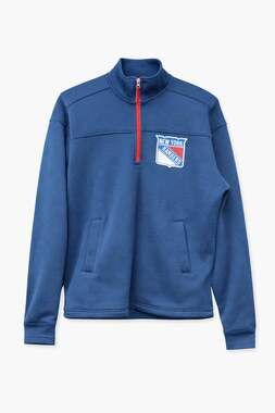 New York Rangers Men's Fullback Full Zip Jacket by G-III Sports - Blue